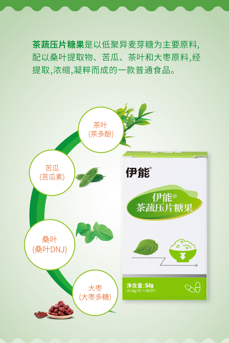 伊能®茶蔬压片糖果